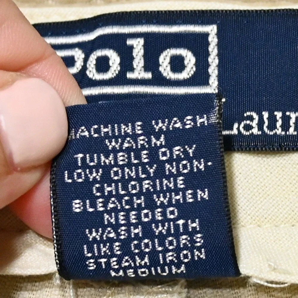 Polo Ralph Lauren Corduroy Shorts Mens 31 Pleated Tan Vintage Preppy Flaws
